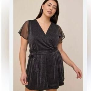 NEW Torrid Sparkly Romper Party Size 6 (6X) NWT